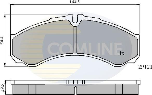 Comline CBP0931 - Гальмівні колодки, дискові гальма autocars.com.ua