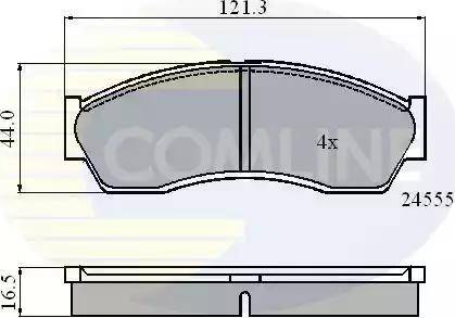 Comline CBP0999 - Тормозные колодки, дисковые, комплект avtokuzovplus.com.ua