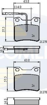 Comline CBP11060 - Тормозные колодки, дисковые, комплект autodnr.net