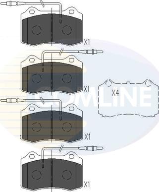 Comline CBP11227 - Гальмівні колодки, дискові гальма autocars.com.ua