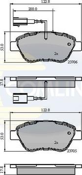 Comline CBP12047 - Гальмівні колодки, дискові гальма autocars.com.ua