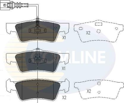 Comline CBP16062 - Гальмівні колодки, дискові гальма autocars.com.ua