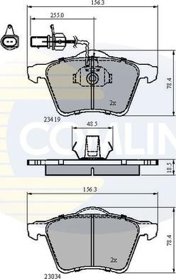 Comline CBP1885 - Гальмівні колодки, дискові гальма autocars.com.ua