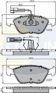 Comline CBP1897 - Тормозные колодки, дисковые, комплект autodnr.net