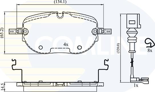 Comline CBP24017 - Гальмівні колодки, дискові гальма autocars.com.ua