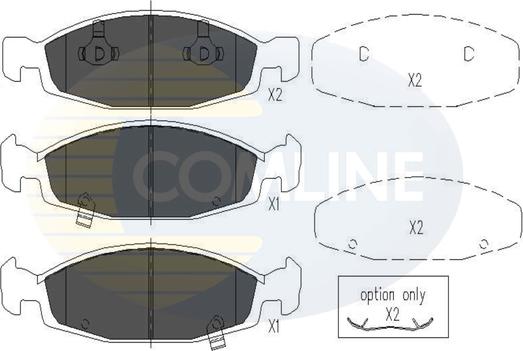 Comline CBP31109 - Гальмівні колодки, дискові гальма autocars.com.ua