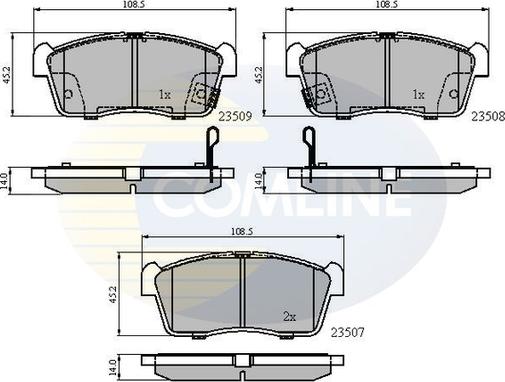 Comline CBP31113 - Гальмівні колодки, дискові гальма autocars.com.ua