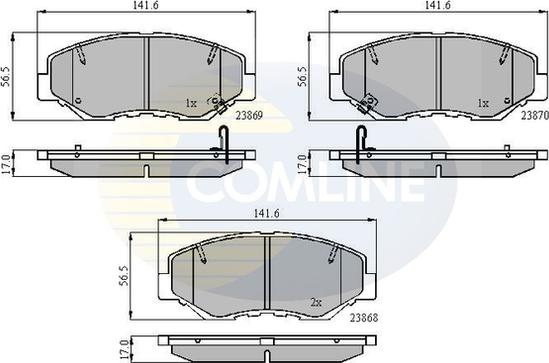 Comline CBP31194 - Тормозные колодки, дисковые, комплект avtokuzovplus.com.ua