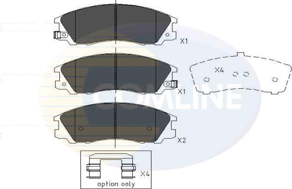 Comline CBP31291 - Тормозные колодки, дисковые, комплект avtokuzovplus.com.ua