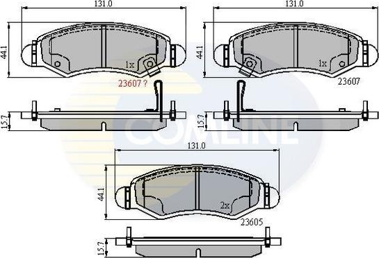 Comline CBP31297 - Гальмівні колодки, дискові гальма autocars.com.ua