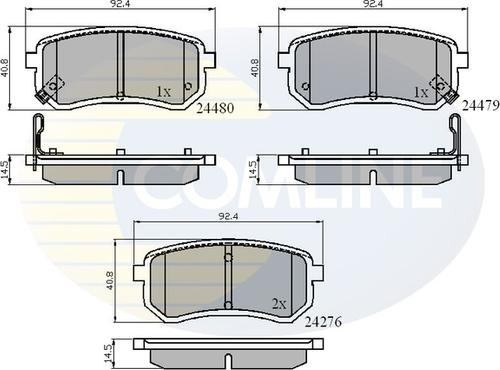 Comline CBP31320 - Гальмівні колодки, дискові гальма autocars.com.ua