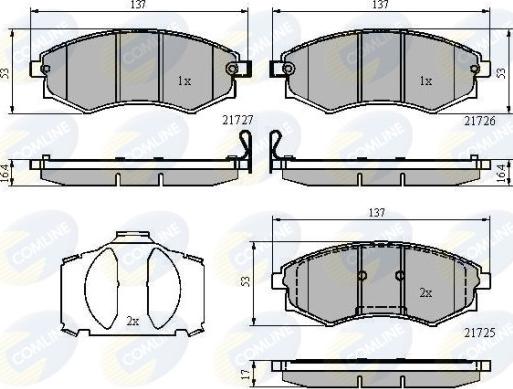 Comline CBP31779 - Тормозные колодки, дисковые, комплект autodnr.net