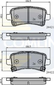 Comline CBP31795 - Гальмівні колодки, дискові гальма autocars.com.ua