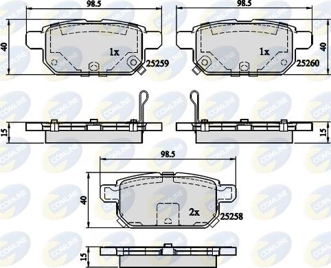 Comline CBP32128 - Гальмівні колодки, дискові гальма autocars.com.ua