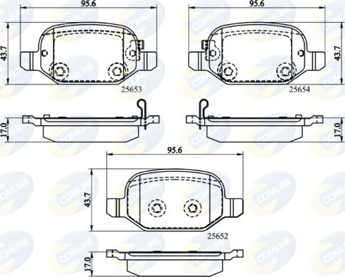 Comline CBP32139 - Гальмівні колодки, дискові гальма autocars.com.ua