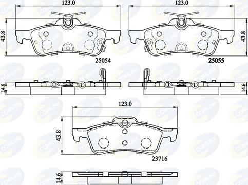 Comline CBP32204 - Гальмівні колодки, дискові гальма autocars.com.ua