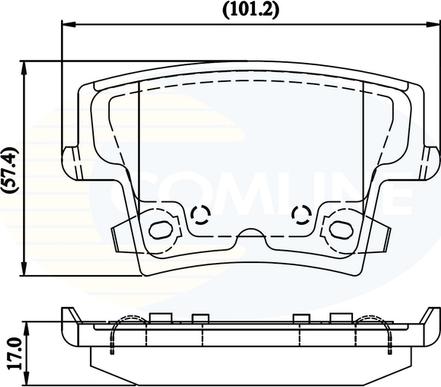 Comline CBP32216 - Гальмівні колодки, дискові гальма autocars.com.ua