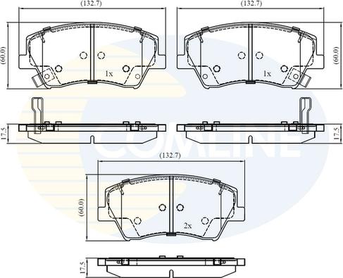 Comline CBP32343 - Тормозные колодки, дисковые, комплект autodnr.net