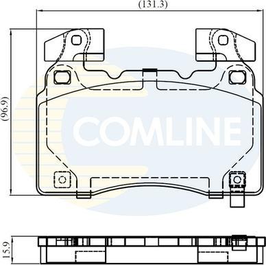 Comline CBP32372 - Гальмівні колодки, дискові гальма autocars.com.ua