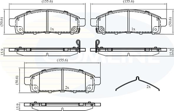 Comline CBP32378 - Тормозные колодки, дисковые, комплект autodnr.net