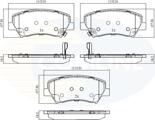 Comline CBP32379 - Гальмівні колодки, дискові гальма autocars.com.ua