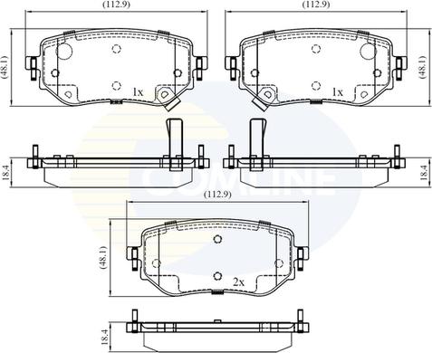 Comline CBP32458 - Тормозные колодки, дисковые, комплект autodnr.net