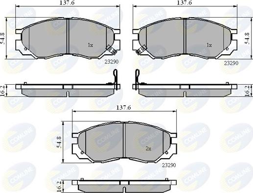 Comline CBP3269 - Тормозные колодки, дисковые, комплект autodnr.net