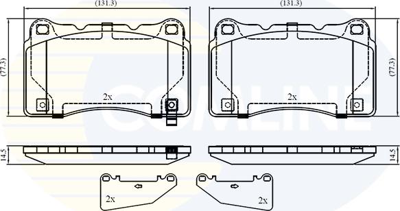 Comline CBP32859 - Гальмівні колодки, дискові гальма autocars.com.ua