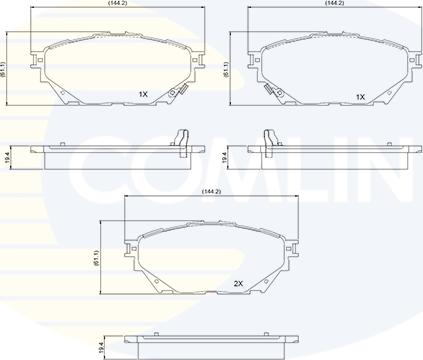 Comline CBP34013 - Тормозные колодки, дисковые, комплект avtokuzovplus.com.ua