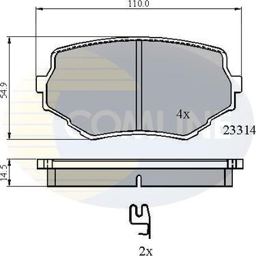 Comline CBP3475 - Тормозные колодки, дисковые, комплект avtokuzovplus.com.ua