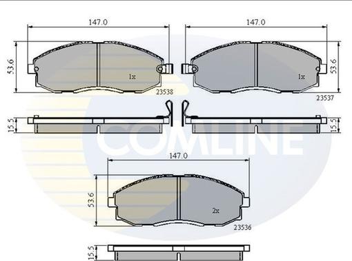 Comline CBP3481 - Гальмівні колодки, дискові гальма autocars.com.ua