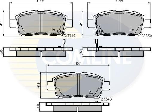 Comline CBP3582 - Гальмівні колодки, дискові гальма autocars.com.ua
