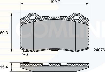 Comline CBP36065 - Тормозные колодки, дисковые, комплект autodnr.net