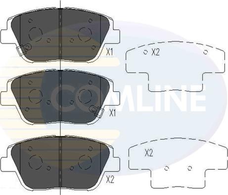 Comline CBP36080 - Тормозные колодки, дисковые, комплект avtokuzovplus.com.ua