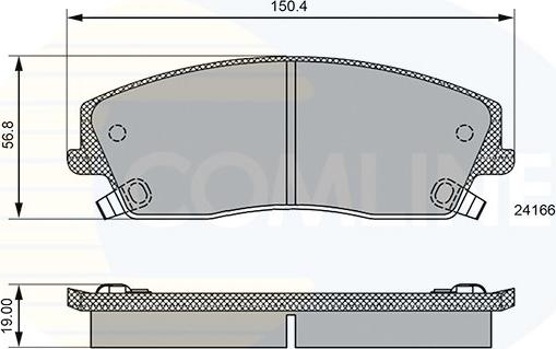 Comline CBP36085 - Гальмівні колодки, дискові гальма autocars.com.ua