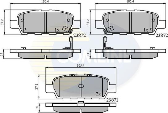 Comline CBP3912 - Гальмівні колодки, дискові гальма autocars.com.ua