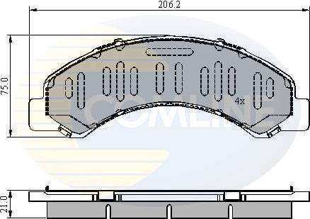 Comline CBP3918 - Гальмівні колодки, дискові гальма autocars.com.ua