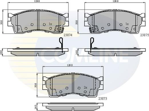 Comline CBP3941 - Гальмівні колодки, дискові гальма autocars.com.ua