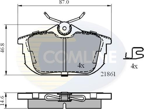 Comline CBP3945 - Гальмівні колодки, дискові гальма autocars.com.ua