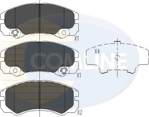 Comline CBP41241 - Гальмівні колодки, дискові гальма autocars.com.ua