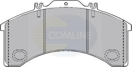 Comline CBP9017 - Тормозные колодки, дисковые, комплект avtokuzovplus.com.ua