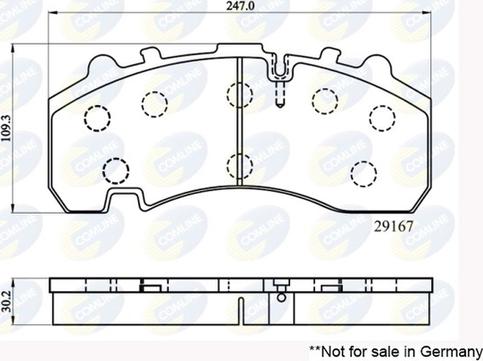 Comline CBP9063MK - Тормозные колодки, дисковые, комплект autodnr.net