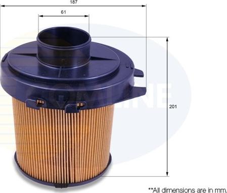 Comline EAF019 - Повітряний фільтр autocars.com.ua