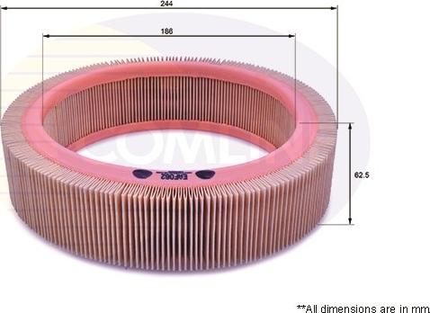 Comline EAF062 - Повітряний фільтр autocars.com.ua