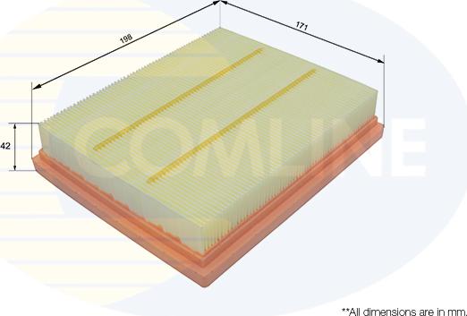 Comline EAF1089 - Повітряний фільтр autocars.com.ua