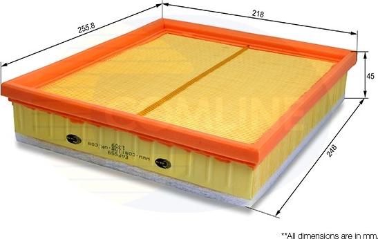 Comline EAF559 - Повітряний фільтр autocars.com.ua