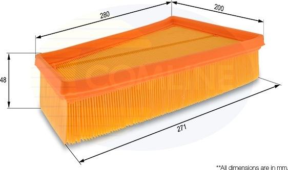 Comline EAF731 - Повітряний фільтр autocars.com.ua