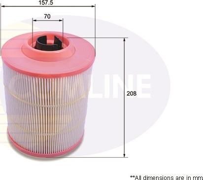 Comline EAF762 - Повітряний фільтр autocars.com.ua