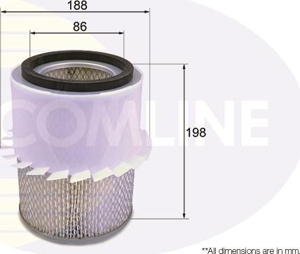 Comline EAF792 - Повітряний фільтр autocars.com.ua