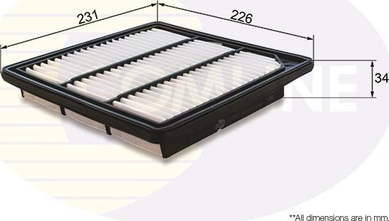 Comline EAF863 - Повітряний фільтр autocars.com.ua